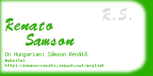renato samson business card