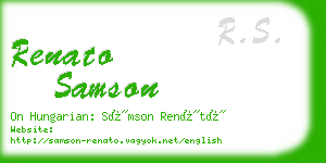 renato samson business card